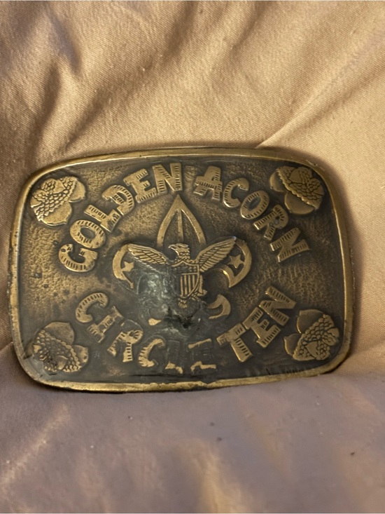 Kolcaco Other - New Golden Acorn Boy Scouts of America Circle Ten Belt Buckle
